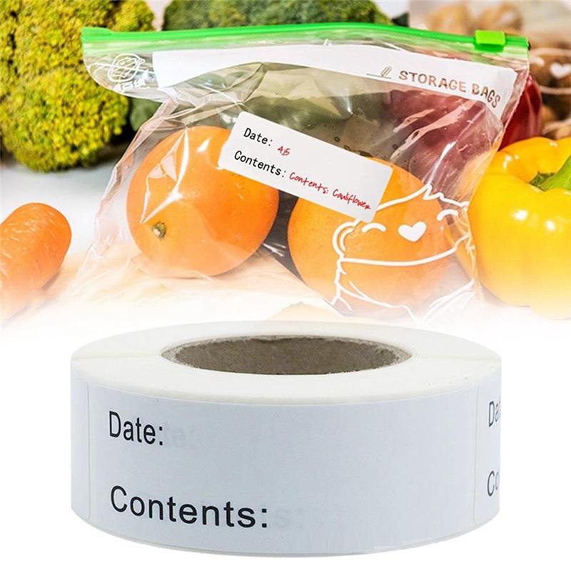 Food Storage Labels - Etichetta autoadesiva rimovibile per la conservazione