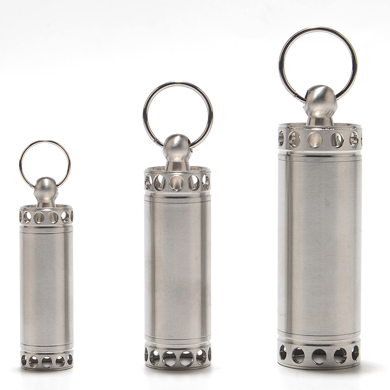 Food Storage Emergency - Portapillole impermeabile sigillato in acciaio inossidabile