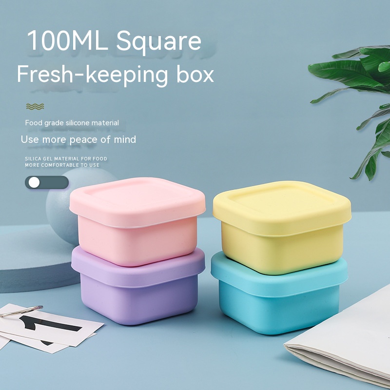 Food Storage Safety - Contenitore per Pranzo in Silicone Sigillato