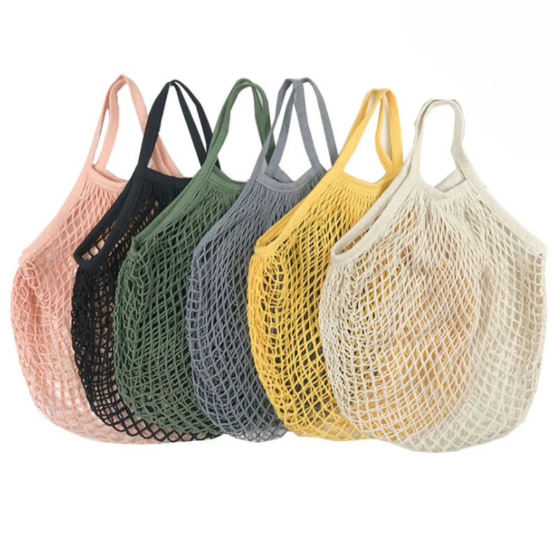 Produce Bag Reusable Mesh - Borsa Pieghevole in Rete di Cotone