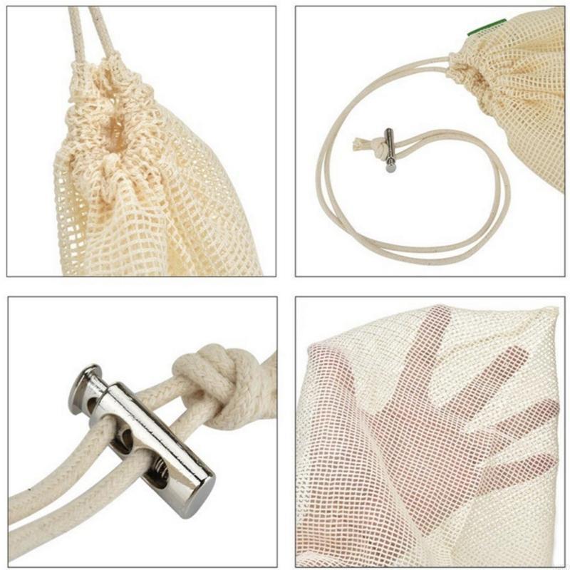 Produce Bag Reusable Mesh - Sacchetti in rete cotone Sacchetti in