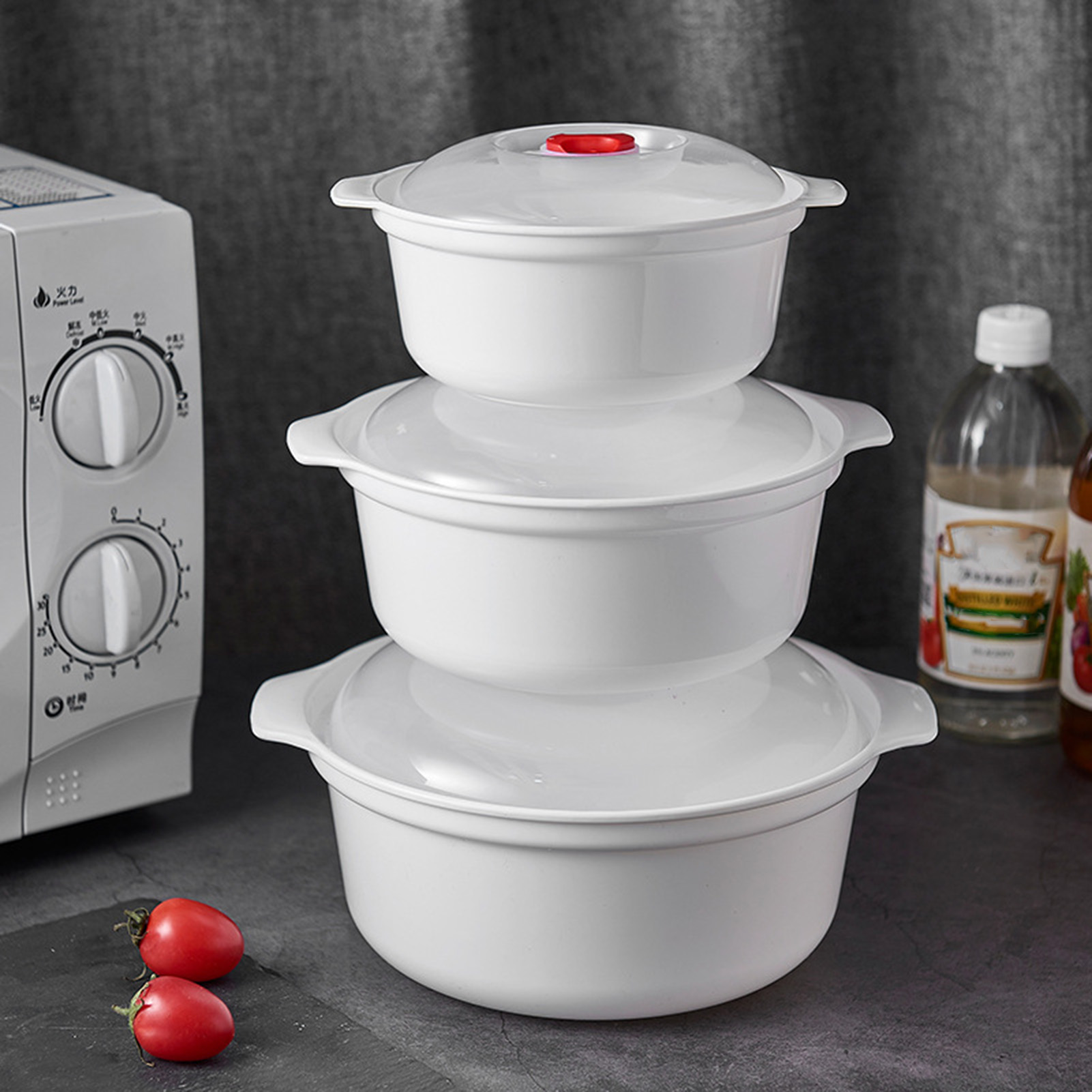 Food Storage Airtight - Contenitore per alimenti rotondo professionale, ideale