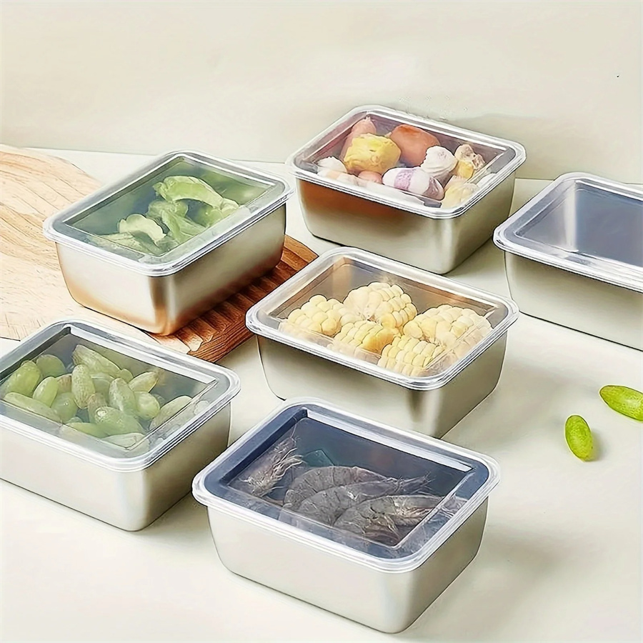 Food Storage Plastic Containers With Lids - 1/3/5 pezzi scatola di conservazione degli