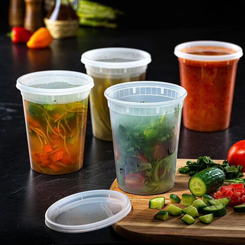 Food Storage Plastic Containers With Lids - Contenitori per alimenti con coperchi contenitore