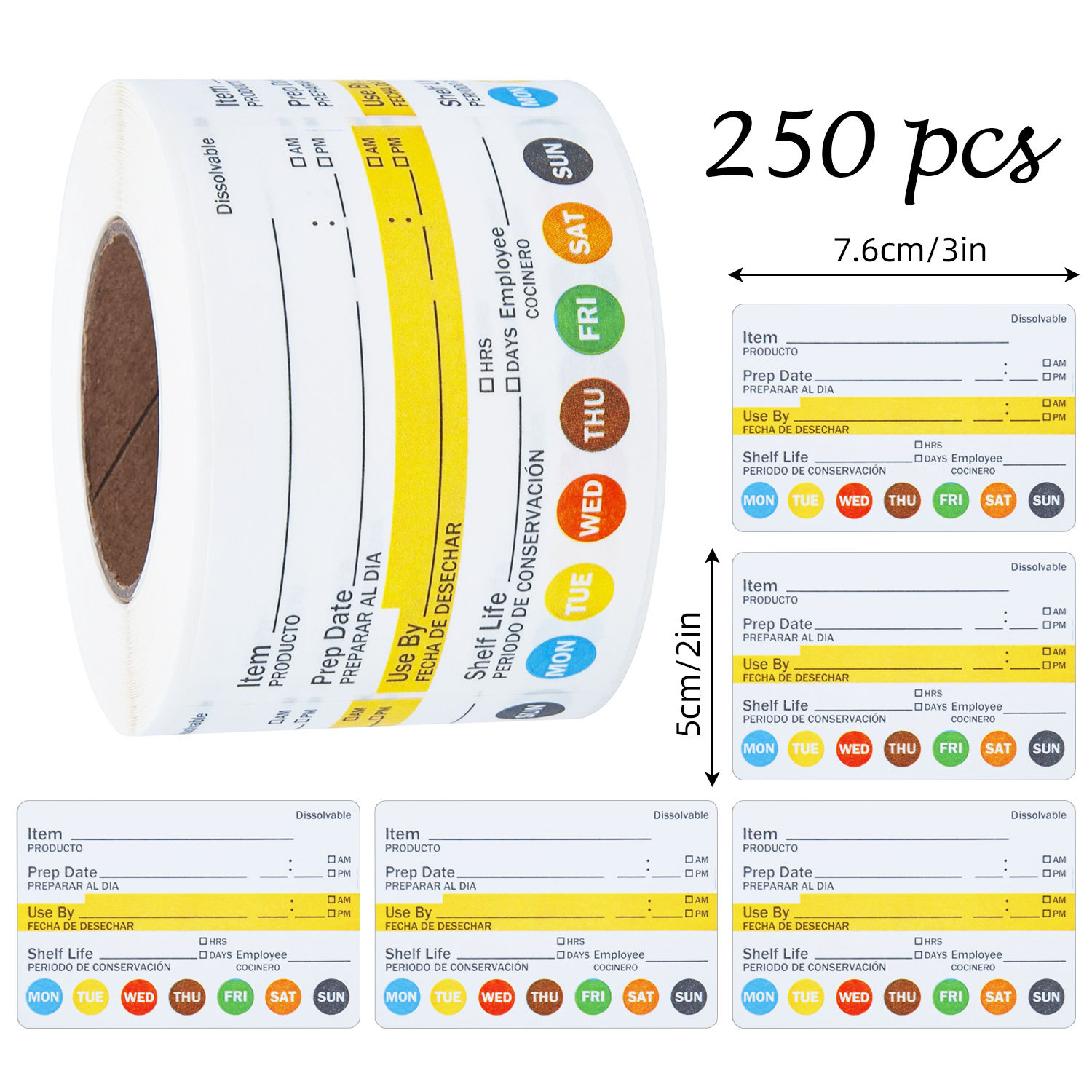 250 Pezzi/Rotolo Etichette Ade - Food Storage Labels recensione e prezzo