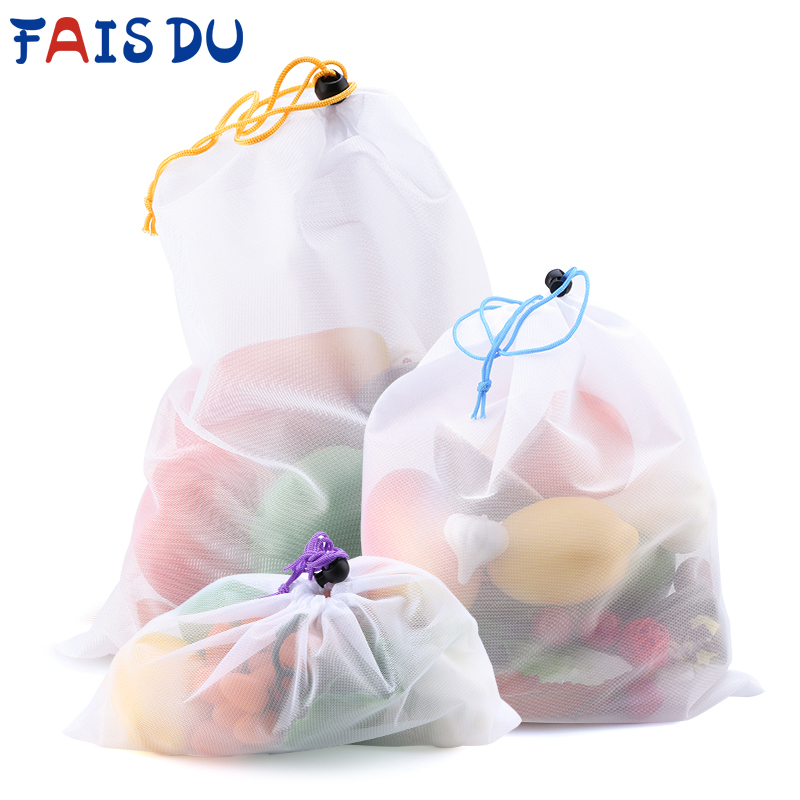 3/9/15pcs Sacchetti riutilizza - Produce Bag Reusable Mesh recensione e prezzo