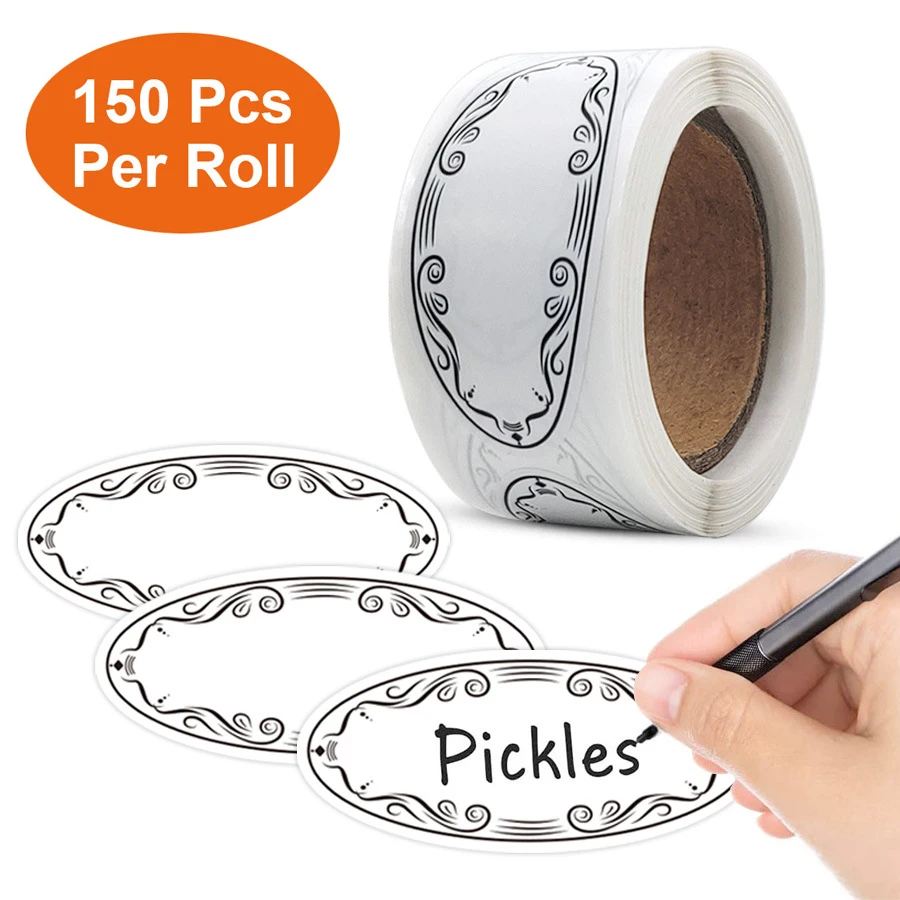 150 etichette ovali per conser - Food Storage Labels recensione e prezzo