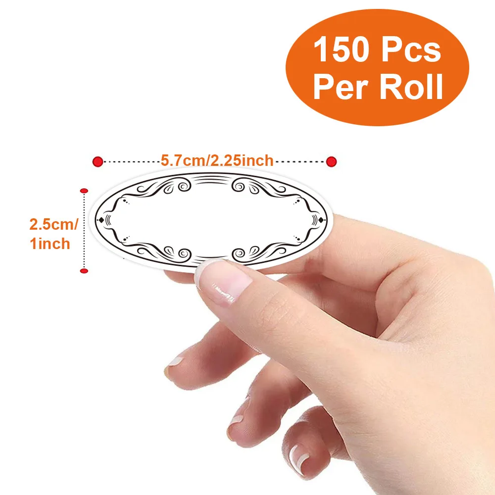 150 etichette ovali per conser - Food Storage Labels recensione e prezzo