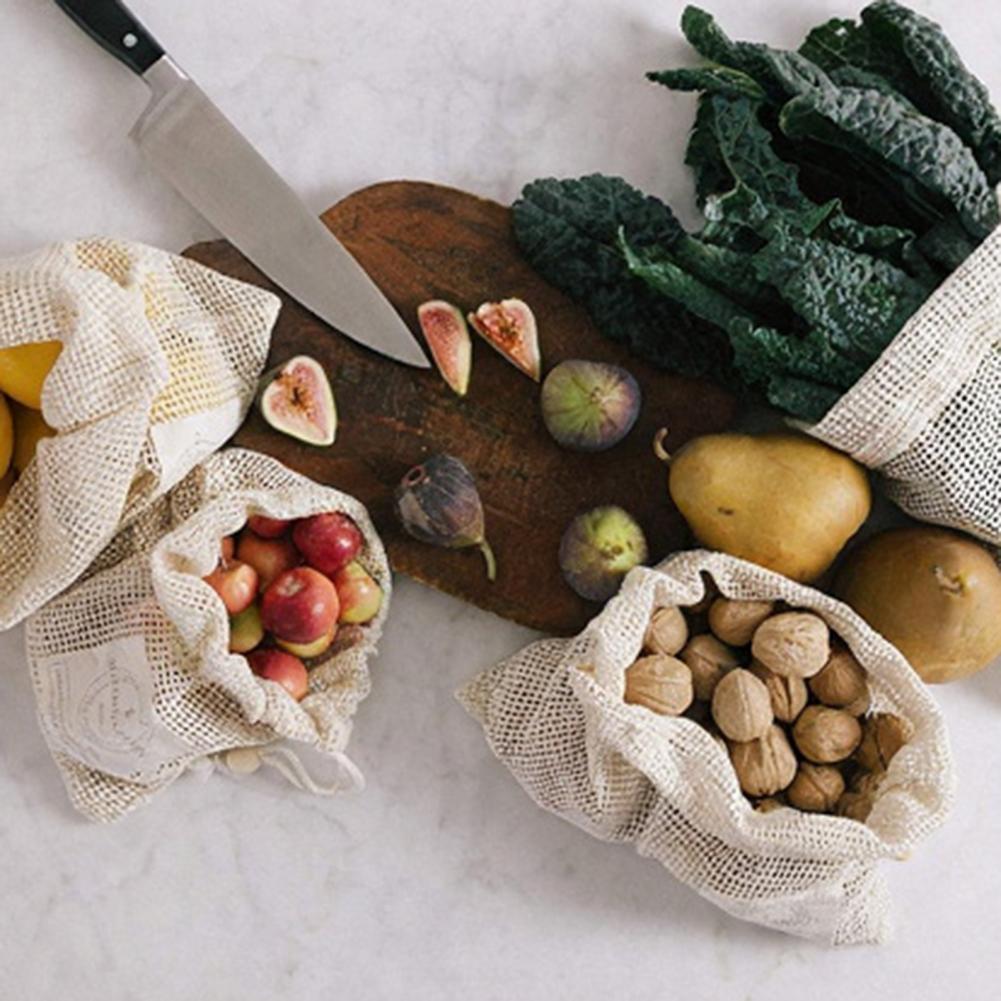 Sacchetti in Rete di Cotone pe - Produce Bag Reusable Mesh recensione e prezzo