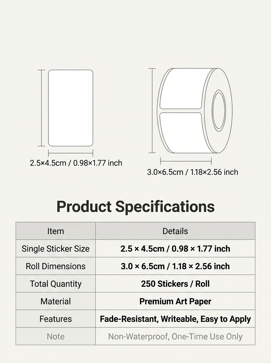 250 Pz/rotolo Nome Libri di St - Food Storage Labels recensione e prezzo