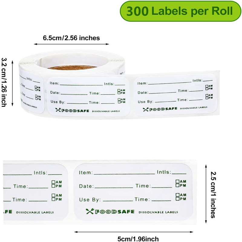 300/pz Etichette per la conser - Food Storage Labels recensione e prezzo
