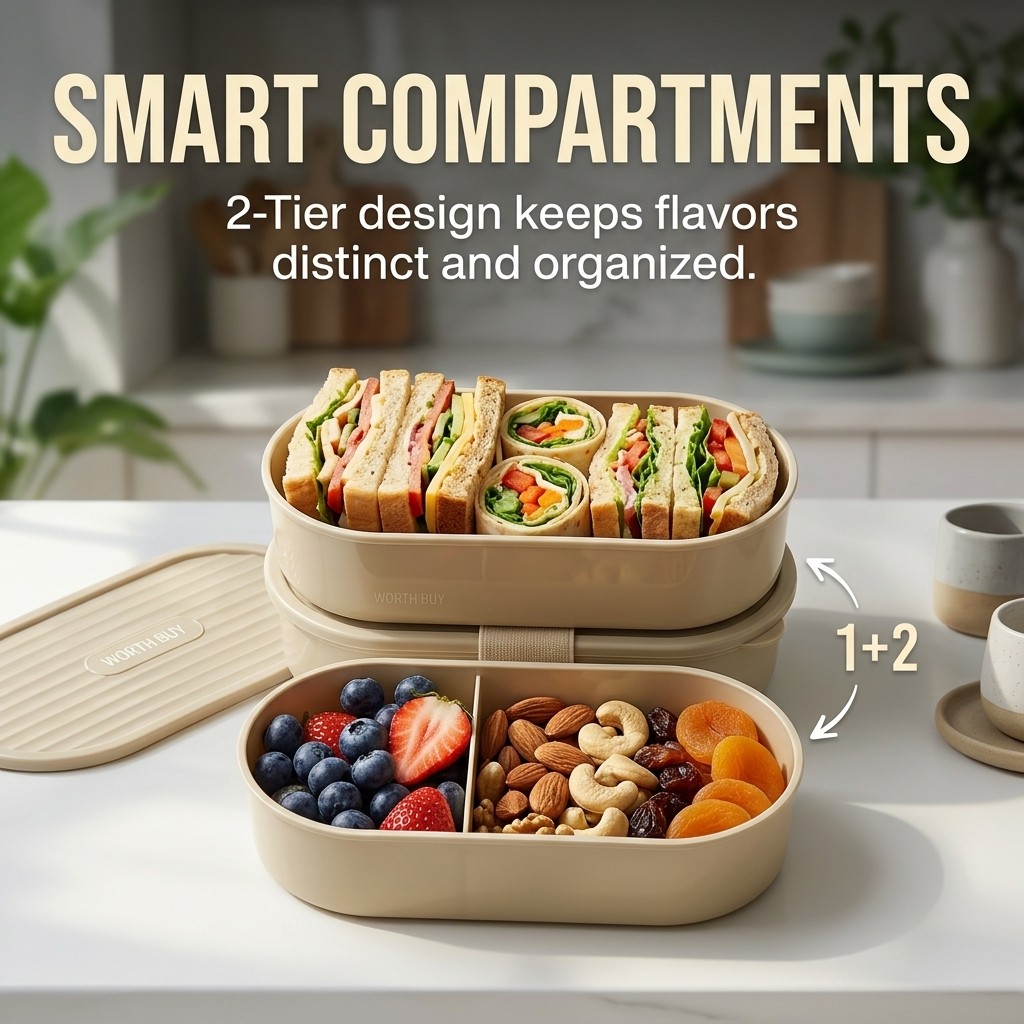 Set di 2 Contenitori per Pranz - Food Storage Safety recensione e prezzo